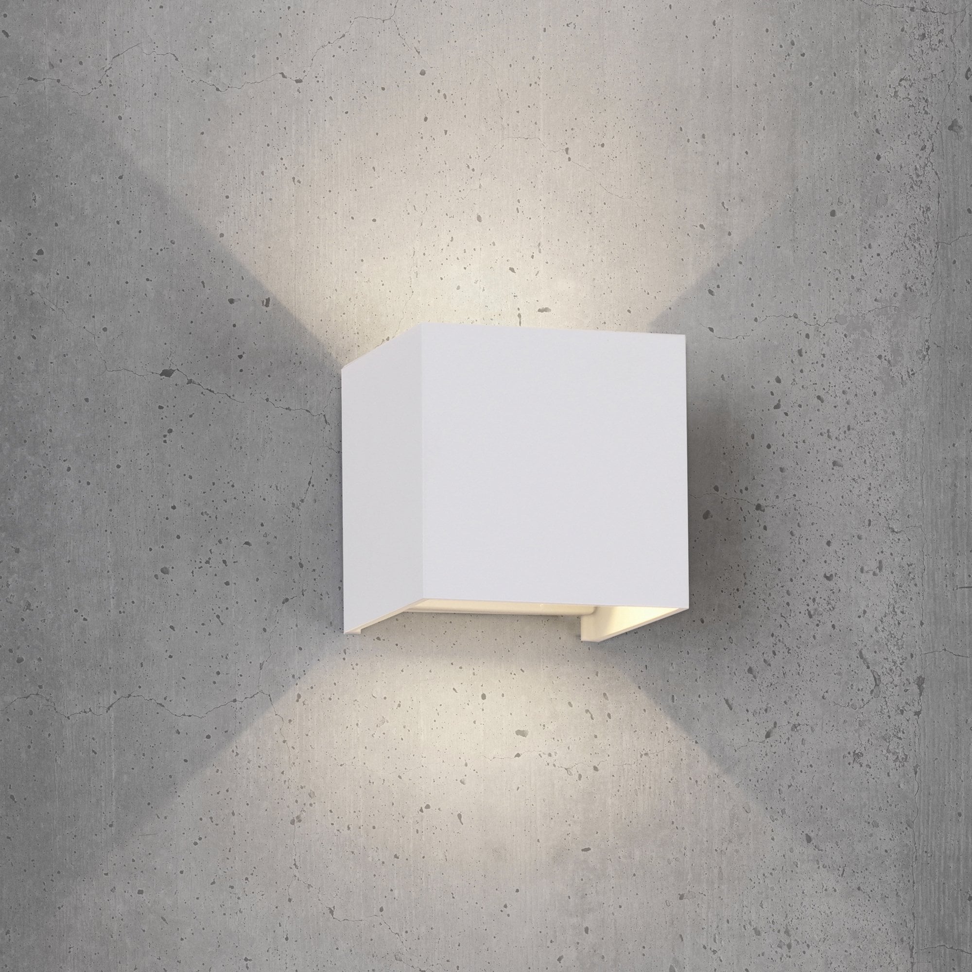 M7645 Davos Outdoor Round Wall Lamp 2 x 6W LED Anthracite