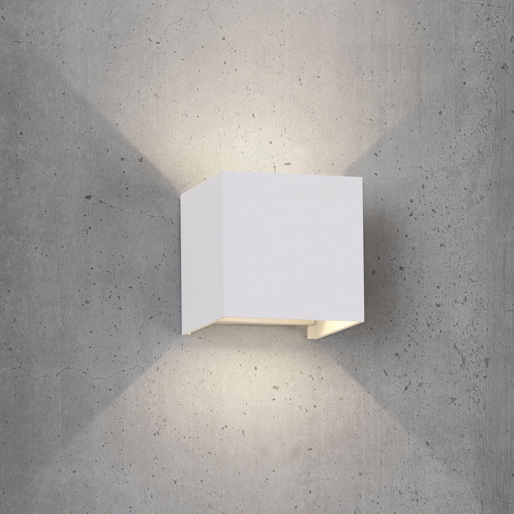 M7647 Davos Outdoor Square Wall Lamp 2 x 6W LED Anthracite