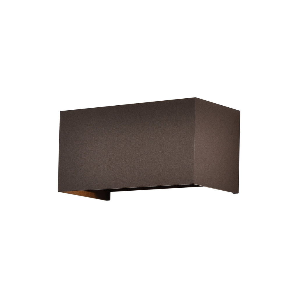 M7818 Davos Outdoor Rectangle Wall Lamp 4 x 6W LED Rust Brown