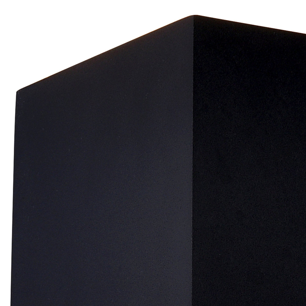 M6524 Davos Outdoor Square Wall Lamp 2 x 6W LED Sand Black