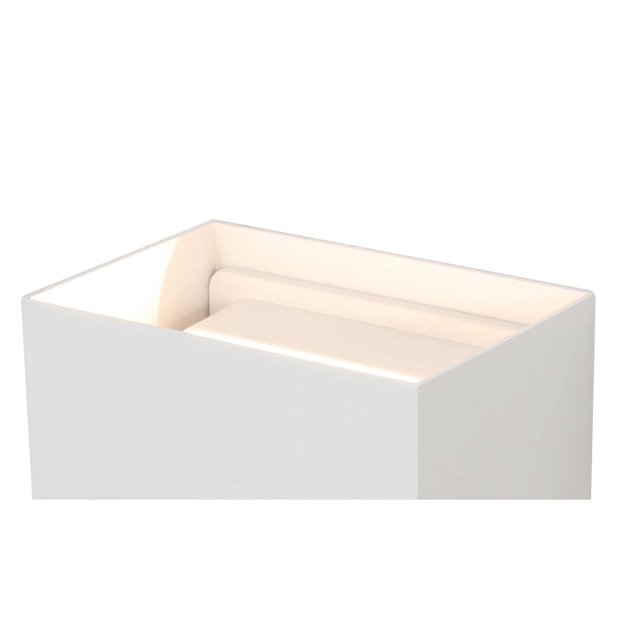 M7436 Davos Outdoor XL Square Wall Lamp 2 Light LED Sand White