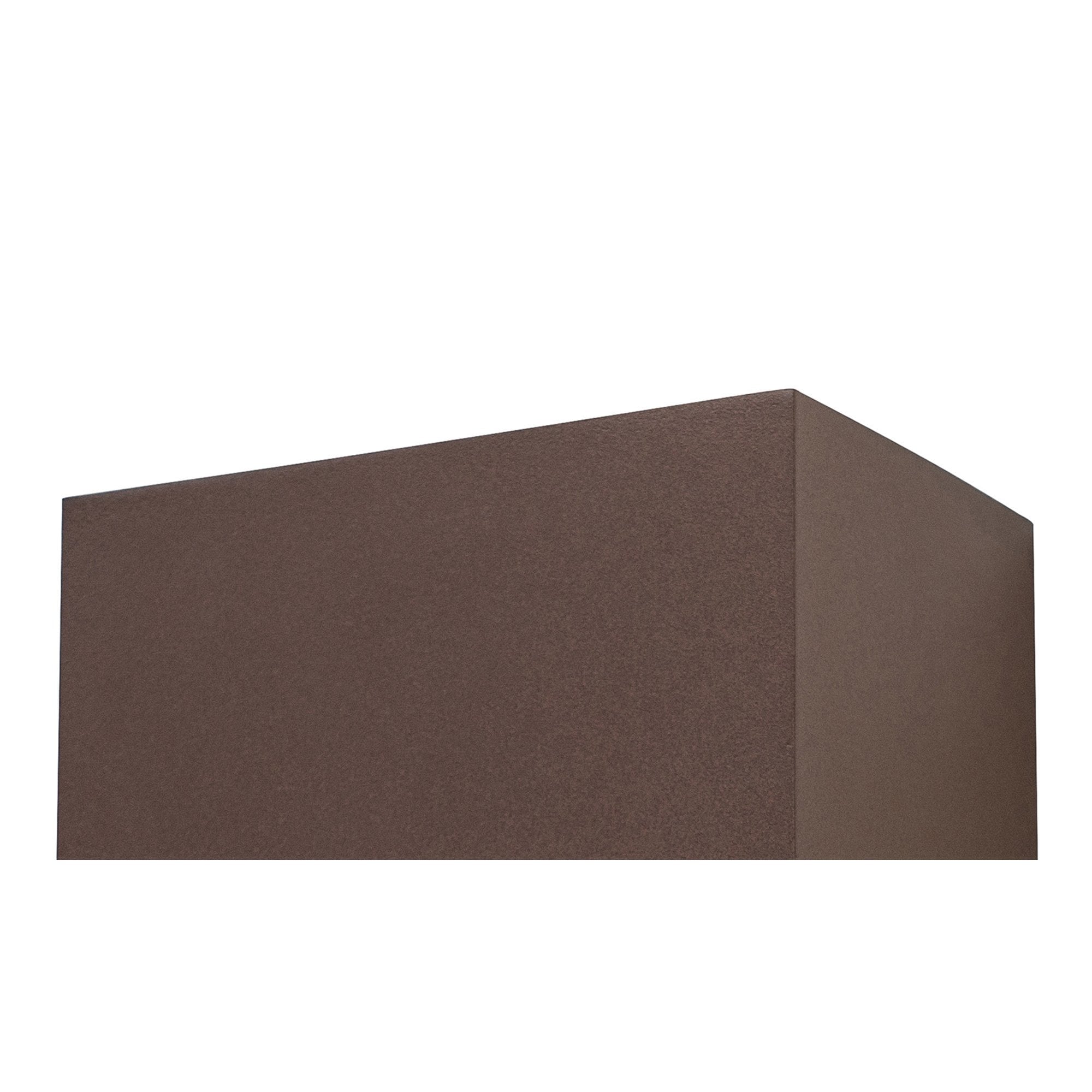 M7438 Davos Outdoor XL Square Wall Lamp 2 Light LED Rust Brown