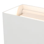 M7652 Davos Outdoor XL Square Wall Lamp 2 Light LED Sand White