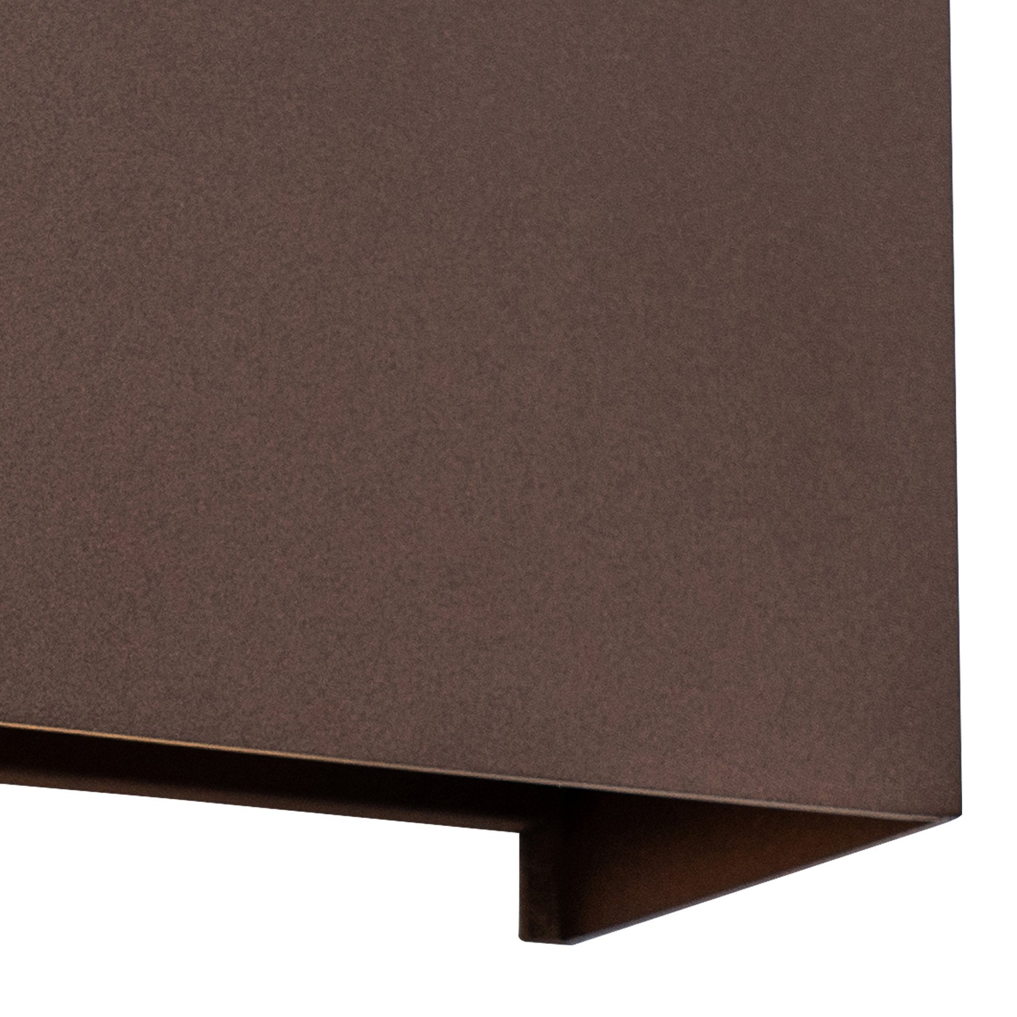M7654 Davos Outdoor XL Square Wall Lamp 2 Light LED Rust Brown