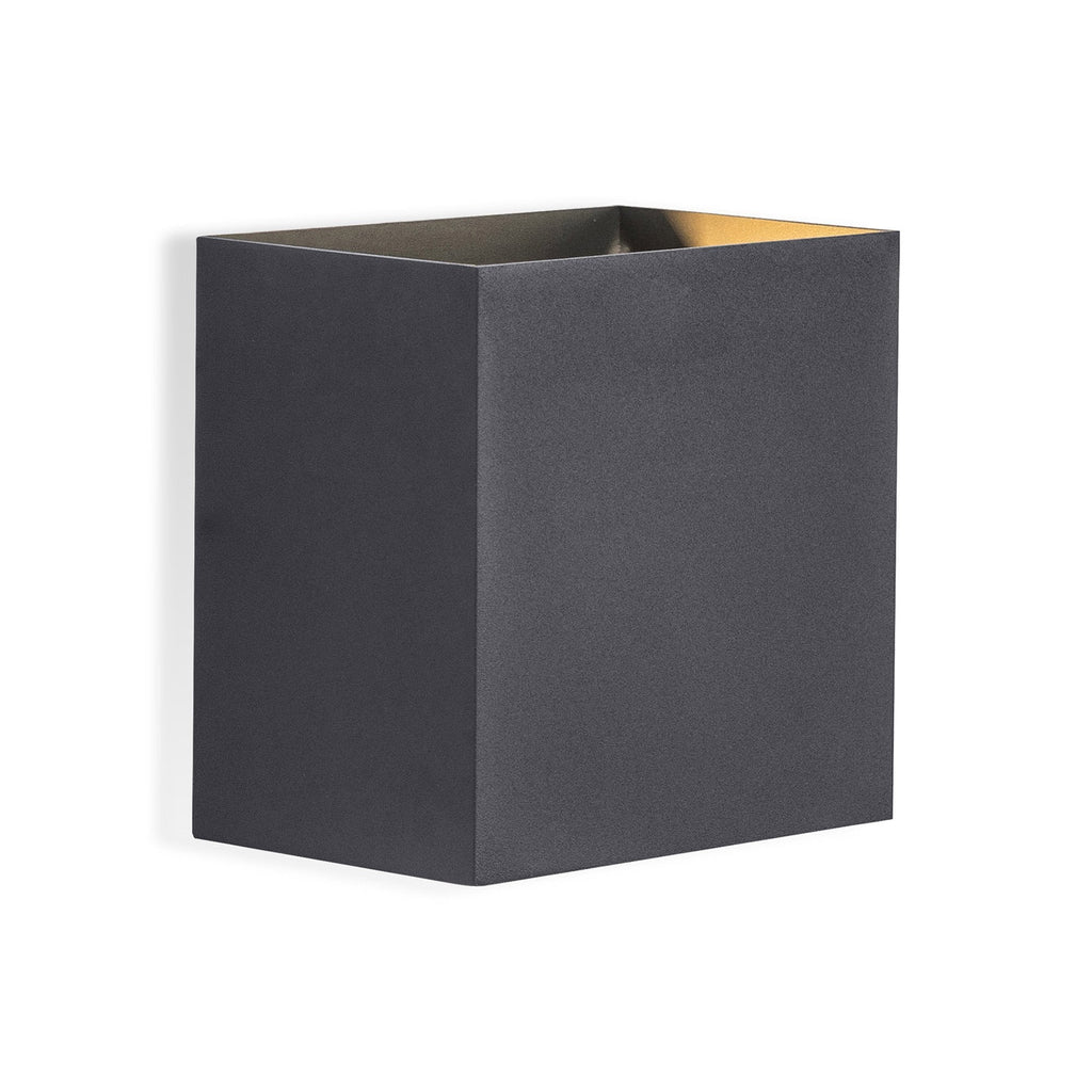 M7435 Davos Outdoor XL Square Wall Lamp 2 Light LED Anthracite