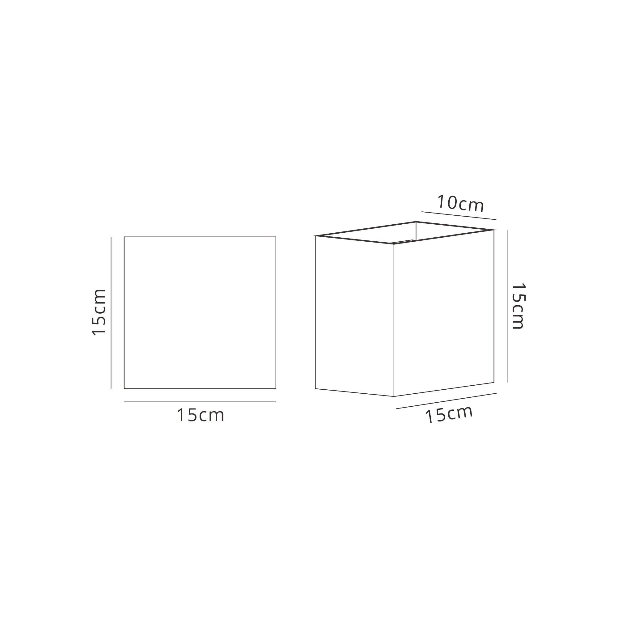 M7435 Davos Outdoor XL Square Wall Lamp 2 Light LED Anthracite