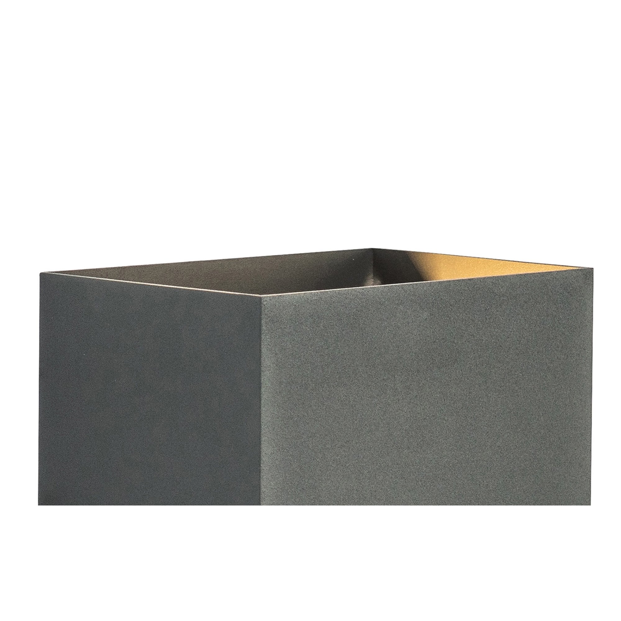 M7435 Davos Outdoor XL Square Wall Lamp 2 Light LED Anthracite