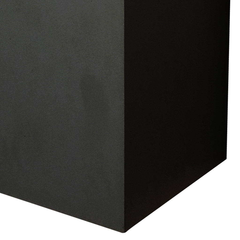 M7653 Davos Outdoor XL Square Wall Lamp 2 Light LED Sand Black
