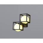 M7608 Desigual Wall Lamp 2 Light Matt Black