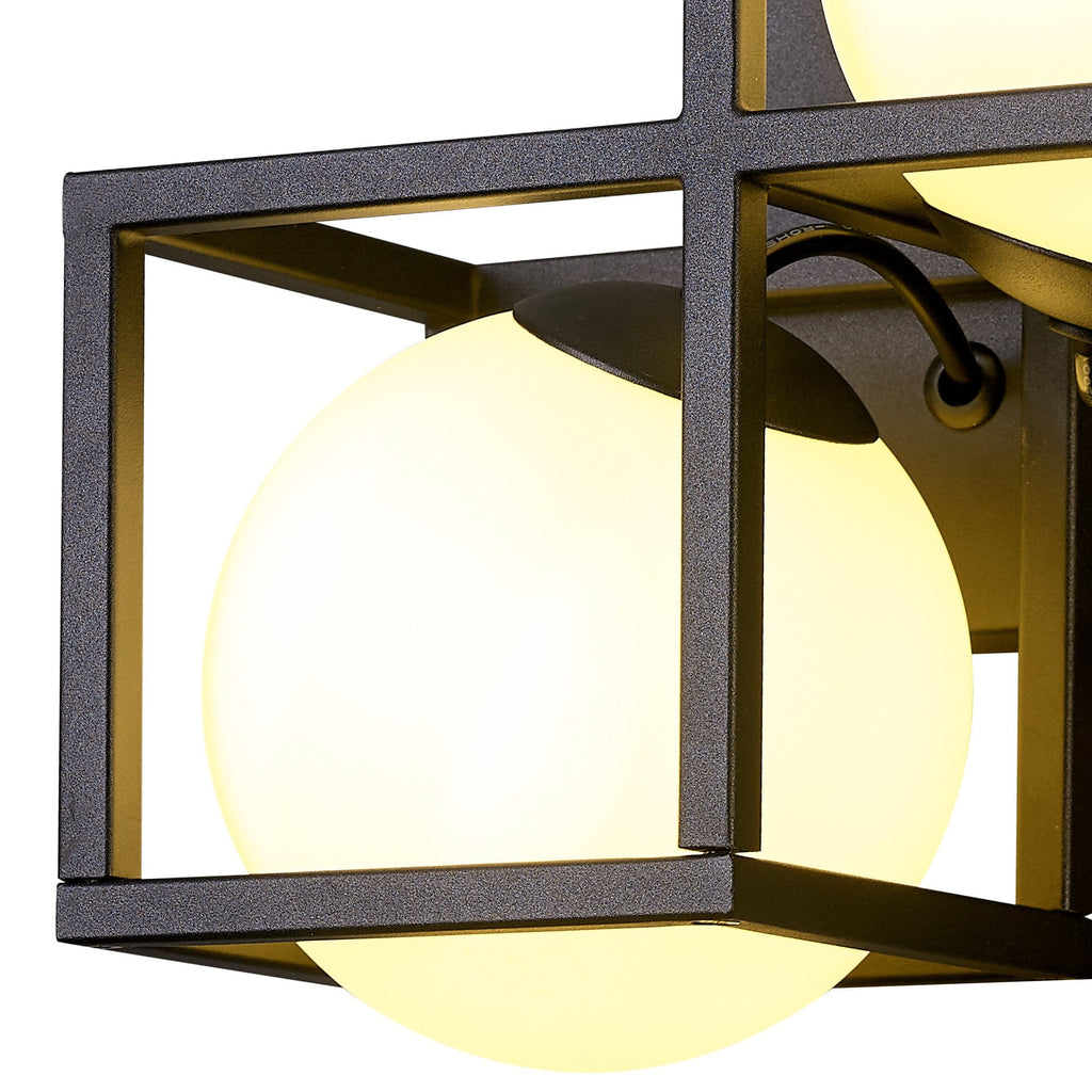 M7608 Desigual Wall Lamp 2 Light Matt Black