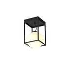 M7607 Desigual Small Short Semi Flush 1 Light Matt Black