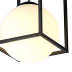 M7607 Desigual Small Short Semi Flush 1 Light Matt Black