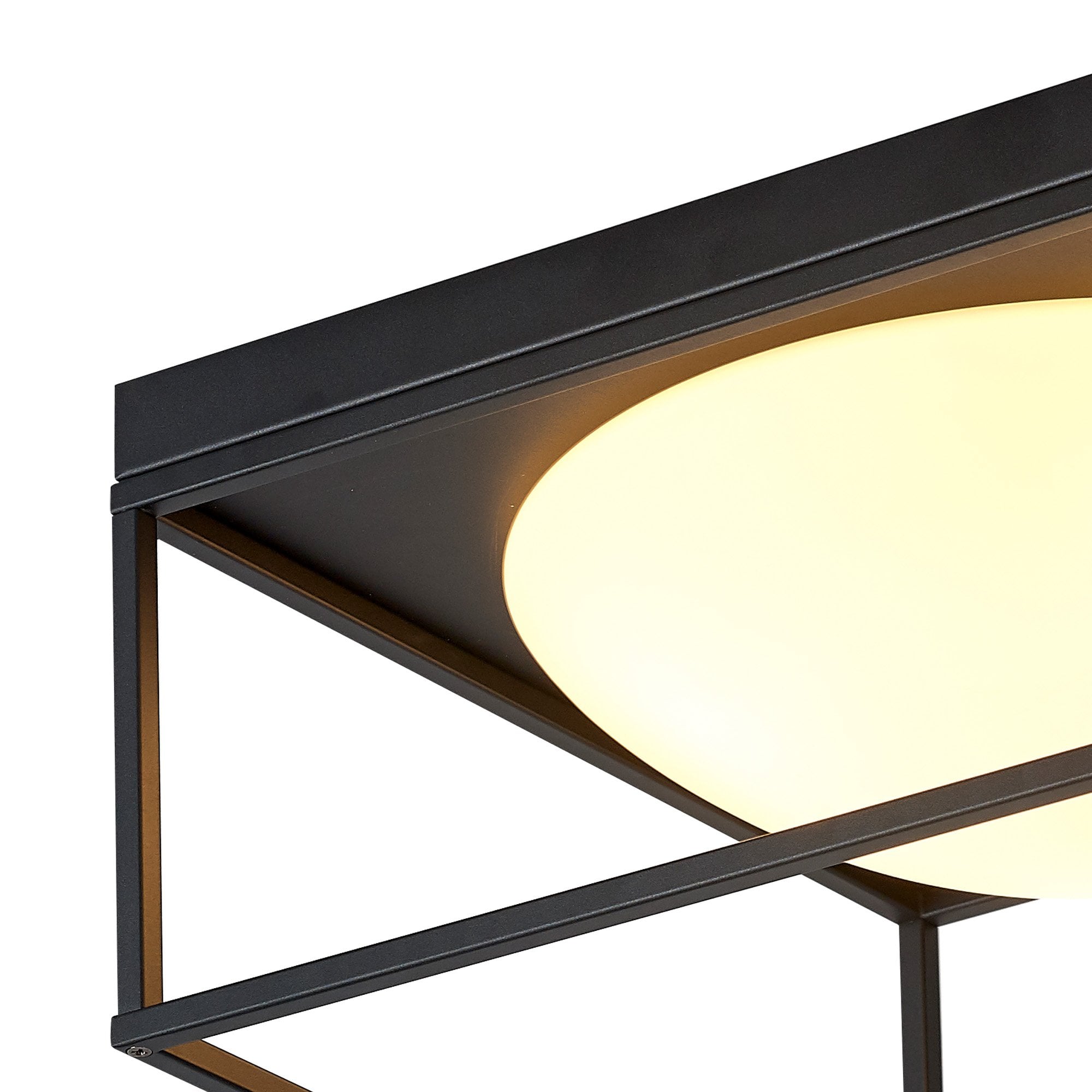 M7602 Desigual Semi Flush 3 Light Matt Black