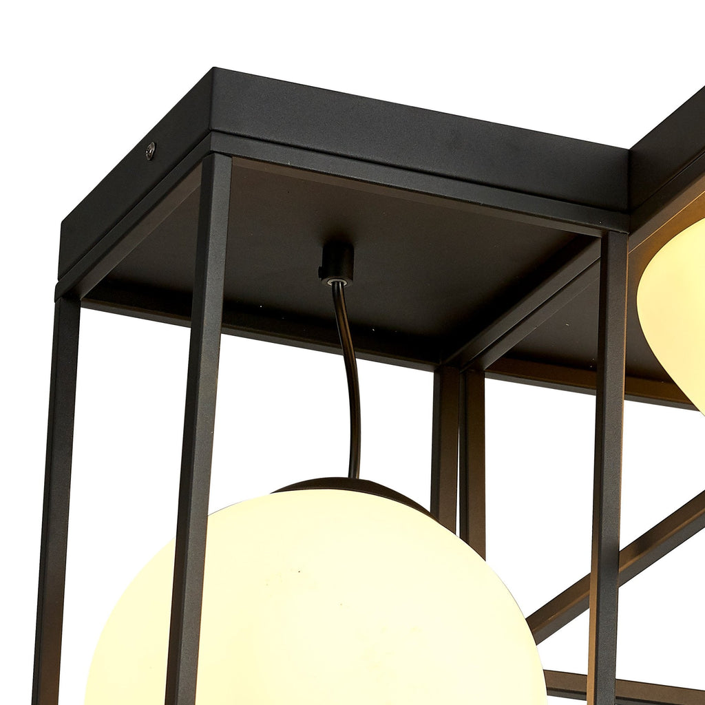 M7601 Desigual Semi Flush 4 Light Matt Black