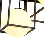 M7601 Desigual Semi Flush 4 Light Matt Black