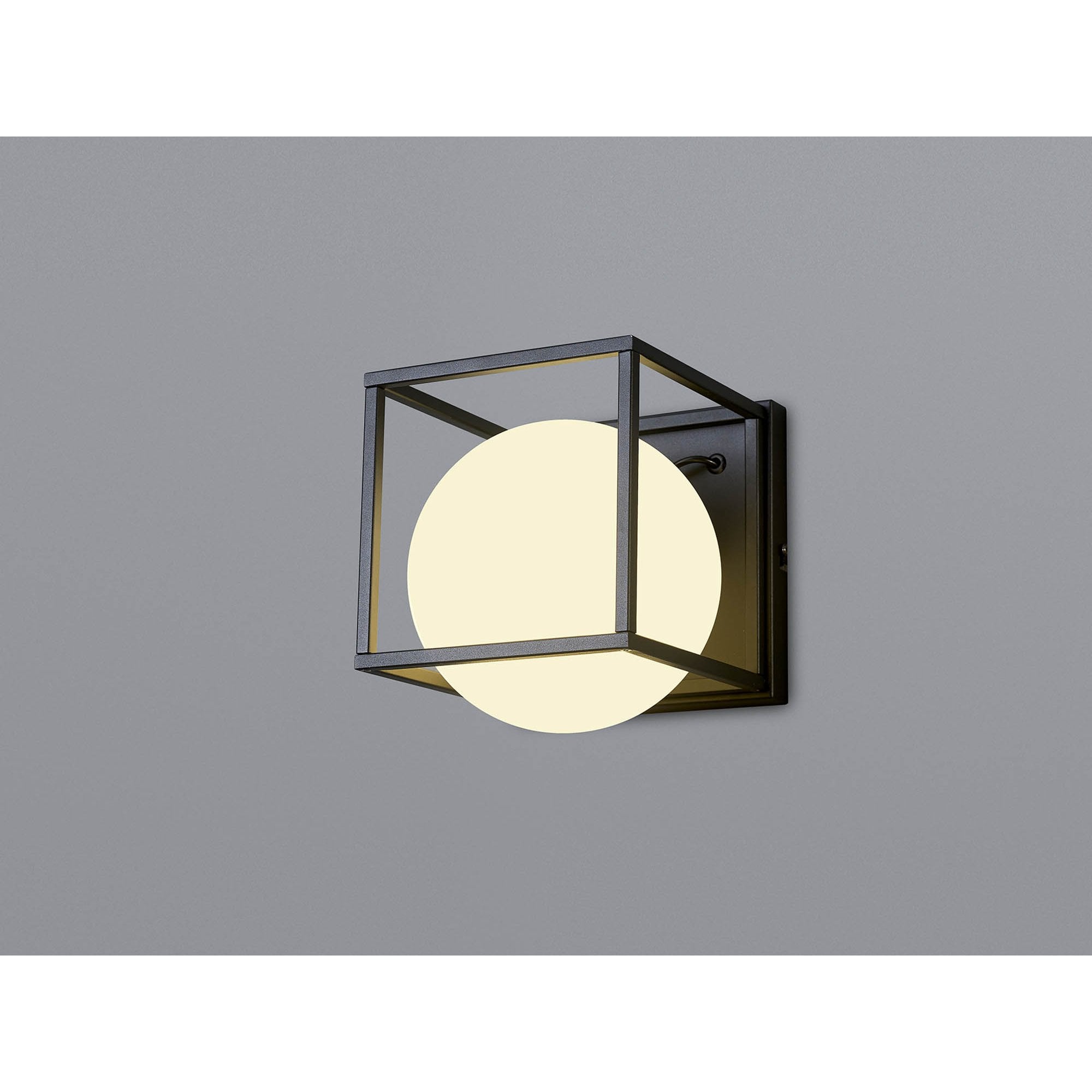 M7616 Desigual Large Wall Lamp 1 Light Matt Black