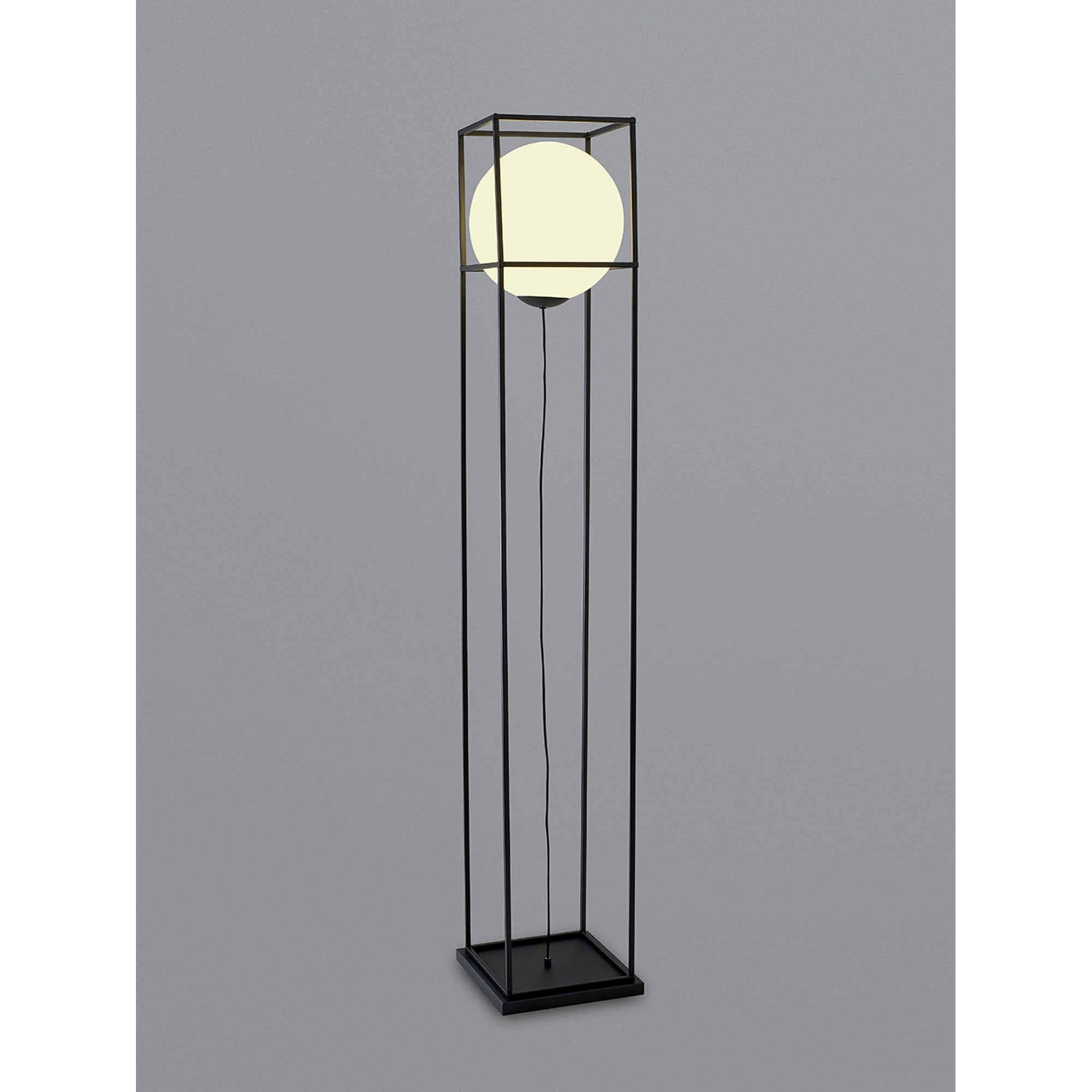 M7613 Desigual Large Floor Lamp 1 Light Matt Black