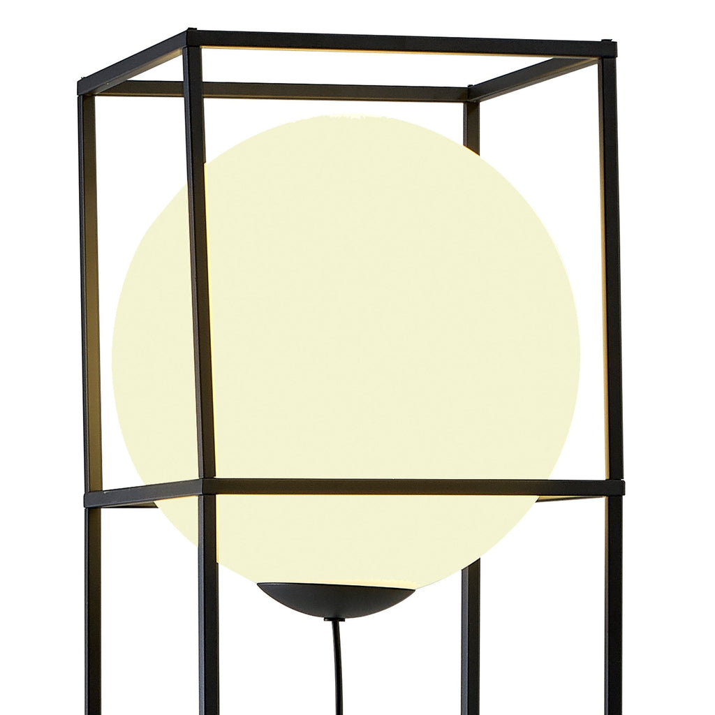 M7613 Desigual Large Floor Lamp 1 Light Matt Black
