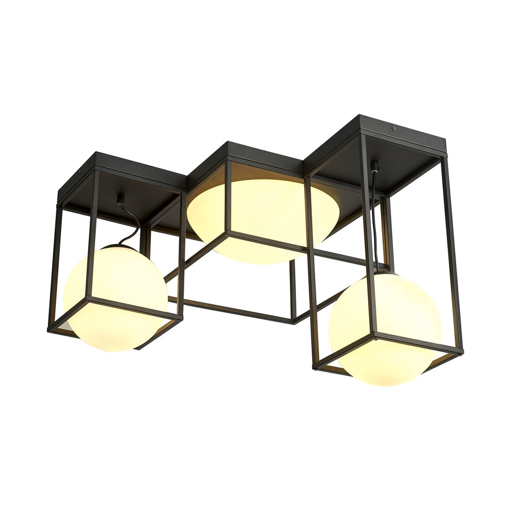 M7600 Desigual Semi Flush 5 Light Matt Black