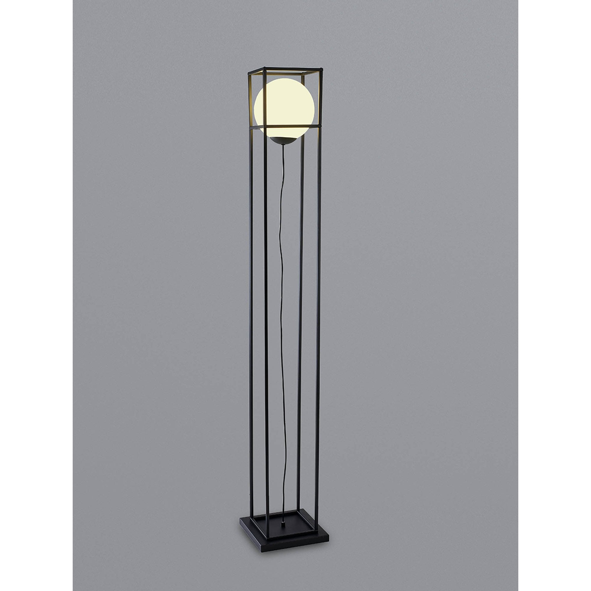 M7614 Desigual Small Floor Lamp 1 Light Matt Black