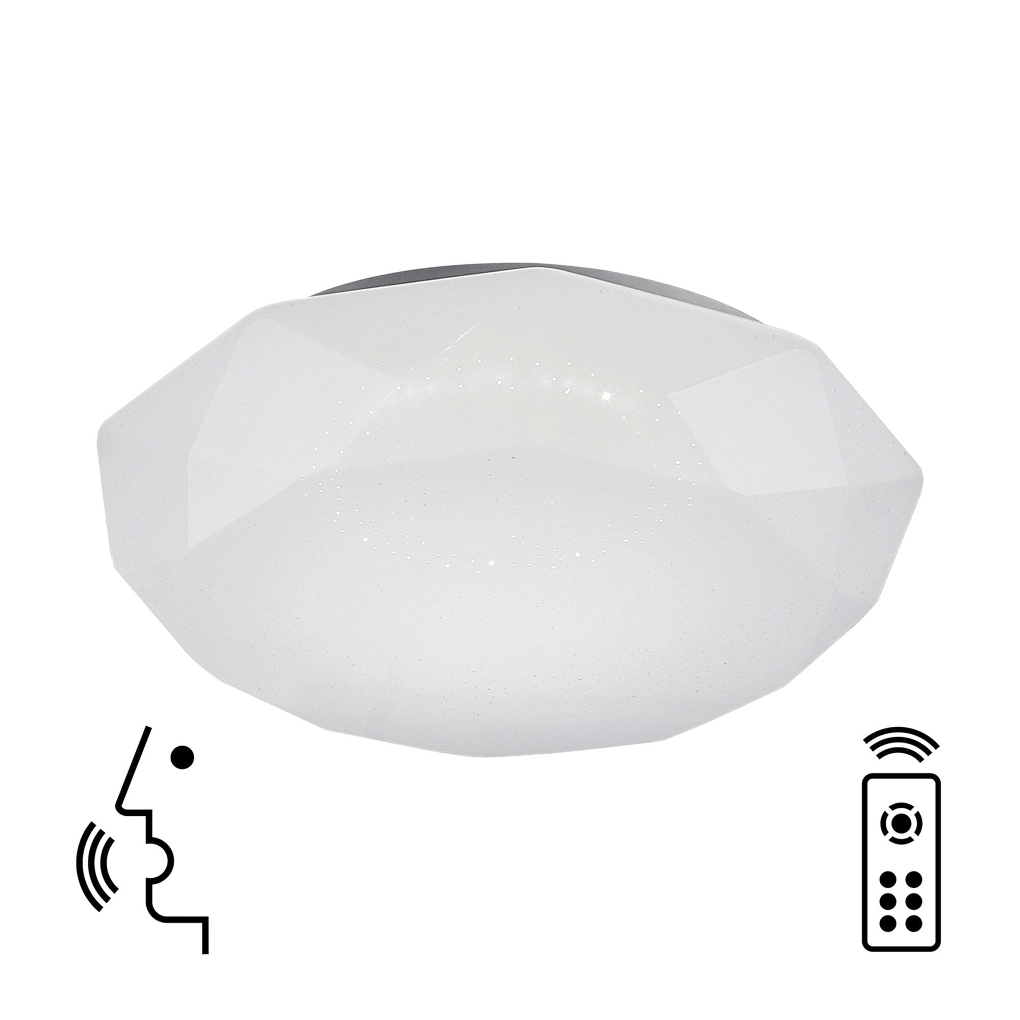 M5974 Diamante Smart Ceiling 56W LED Remote Control White