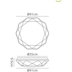 M5974 Diamante Smart Ceiling 56W LED Remote Control White