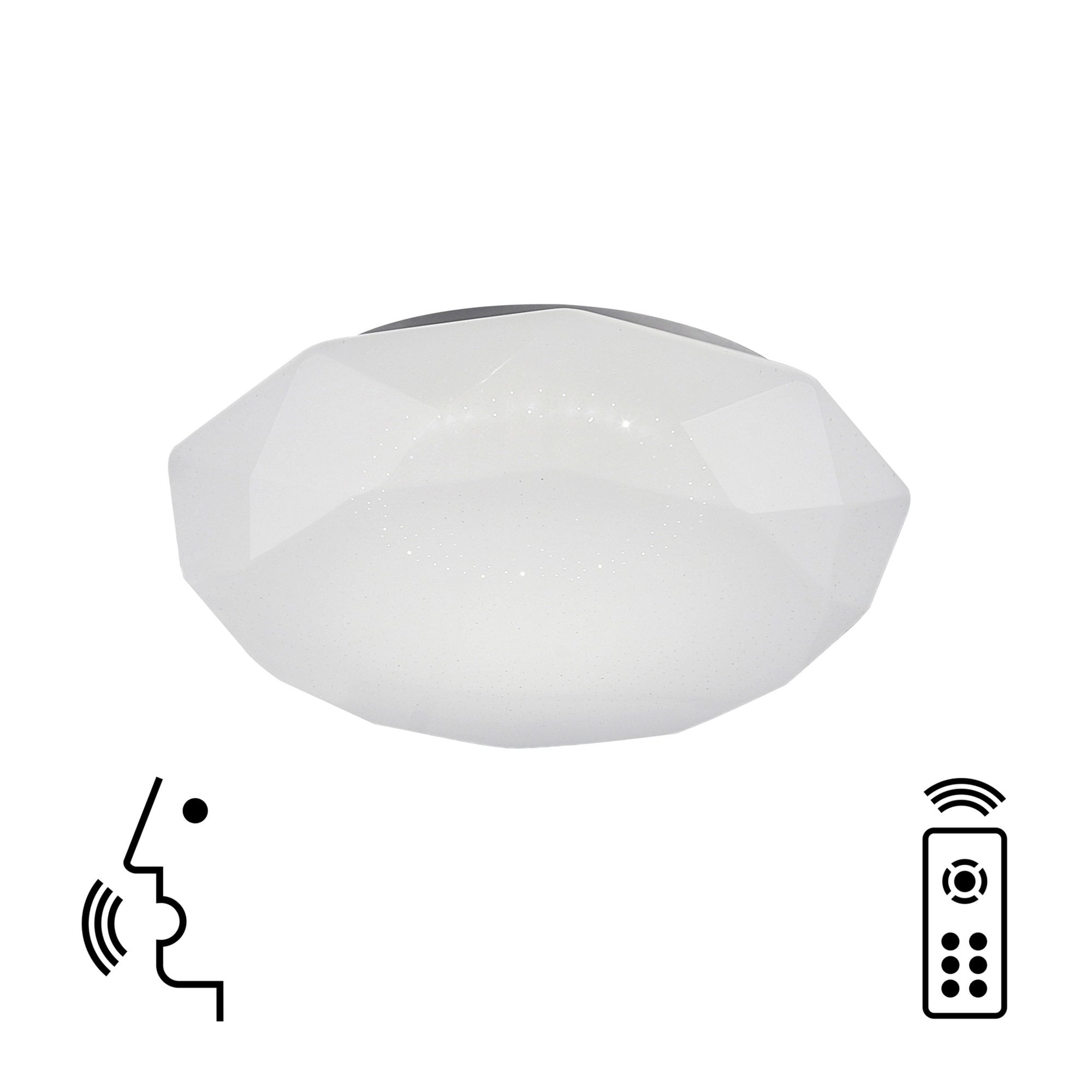 M5974 Diamante Smart Ceiling 56W LED Remote Control White