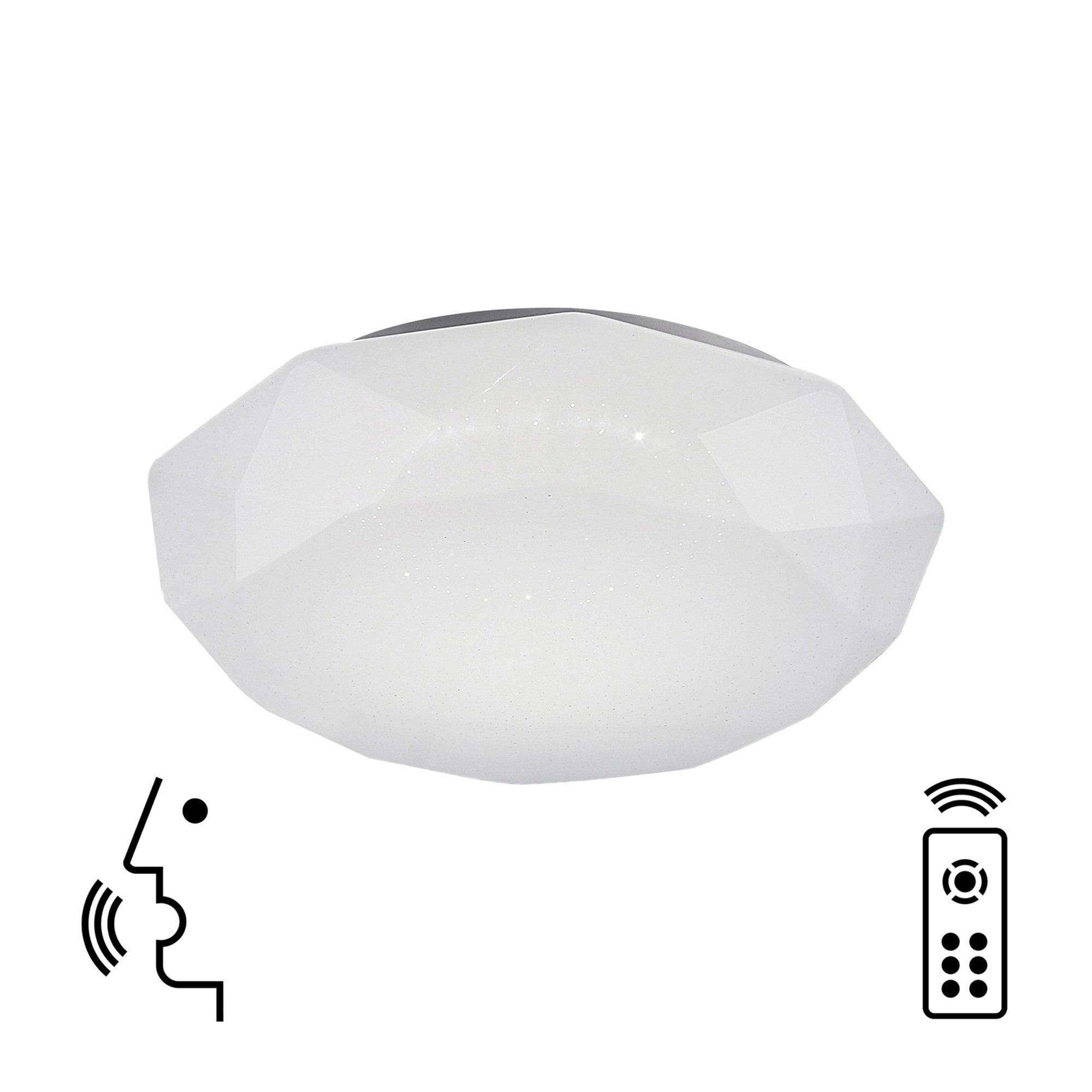 M5975 Diamante Smart Ceiling 40W LED Remote Control White