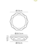 M5975 Diamante Smart Ceiling 40W LED Remote Control White