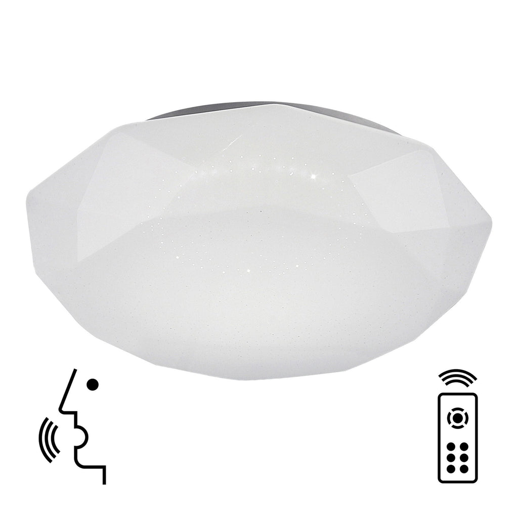 M5973 Diamante Smart Ceiling 80W LED Remote Control White