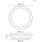 M5973 Diamante Smart Ceiling 80W LED Remote Control White