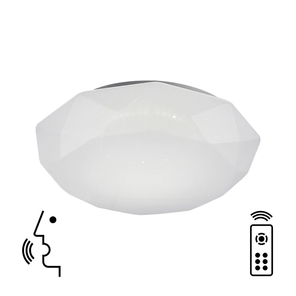 M5973 Diamante Smart Ceiling 80W LED Remote Control White