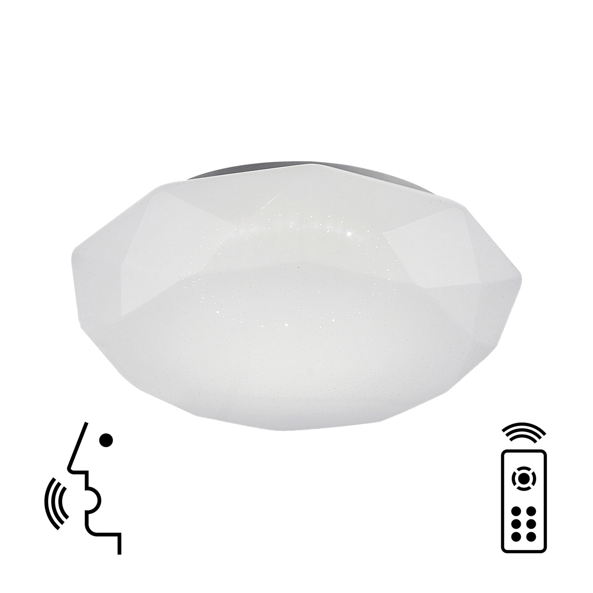 M5973 Diamante Smart Ceiling 80W LED Remote Control White