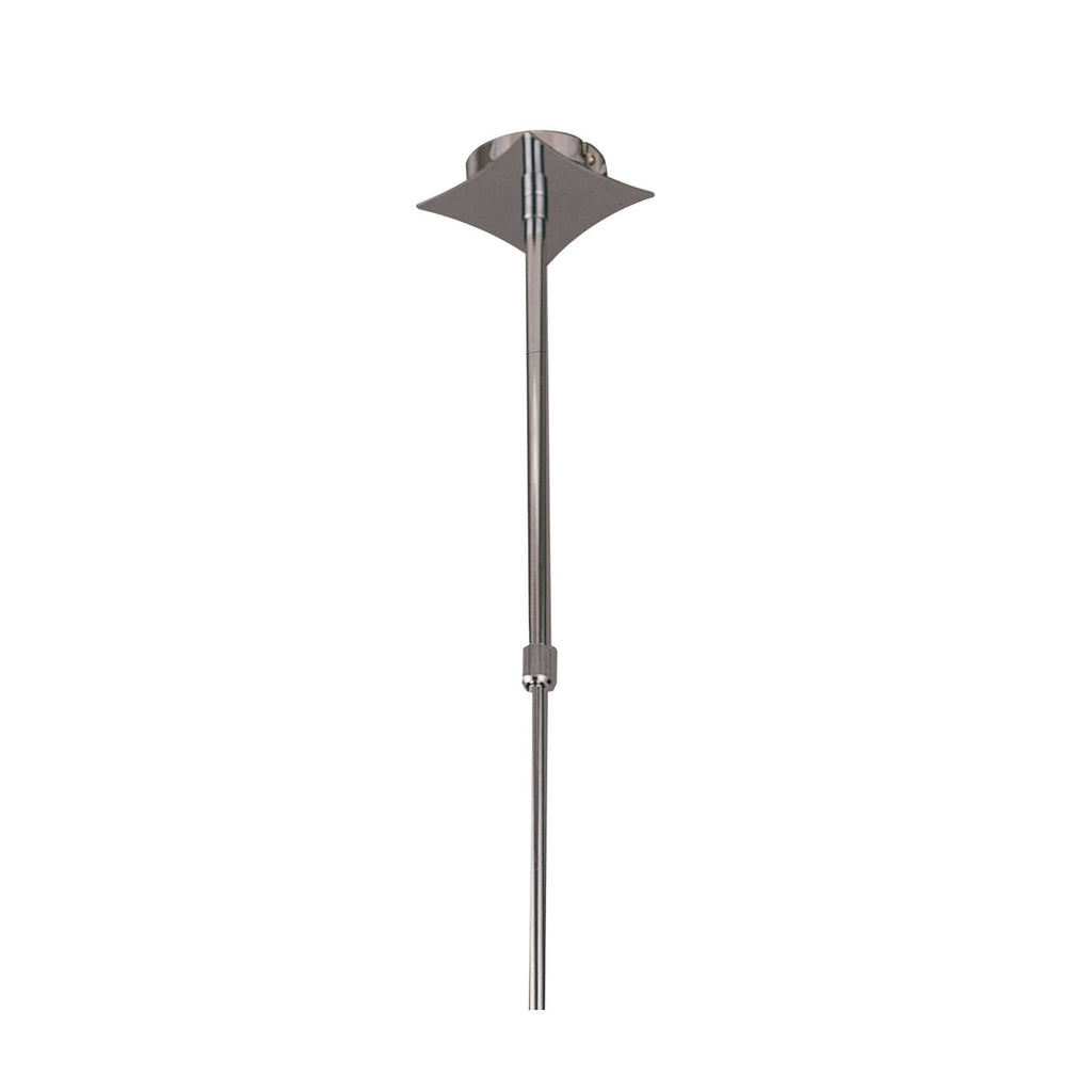 M8390/1 Duna GU10 Pendant 4 Light Curved Polished Chrome/White Acrylic