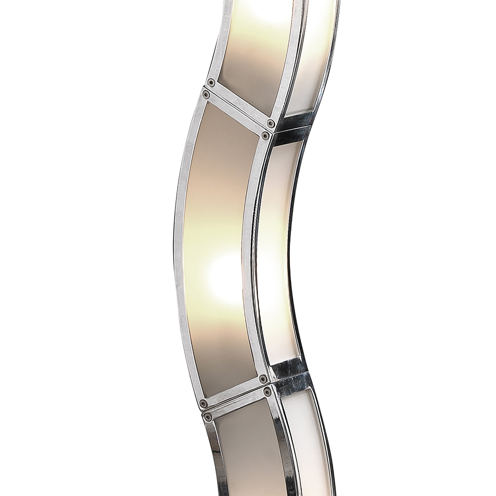 M8392/1 Duna GU10 Floor Lamp 6 Light Polished Chrome/White Acrylic