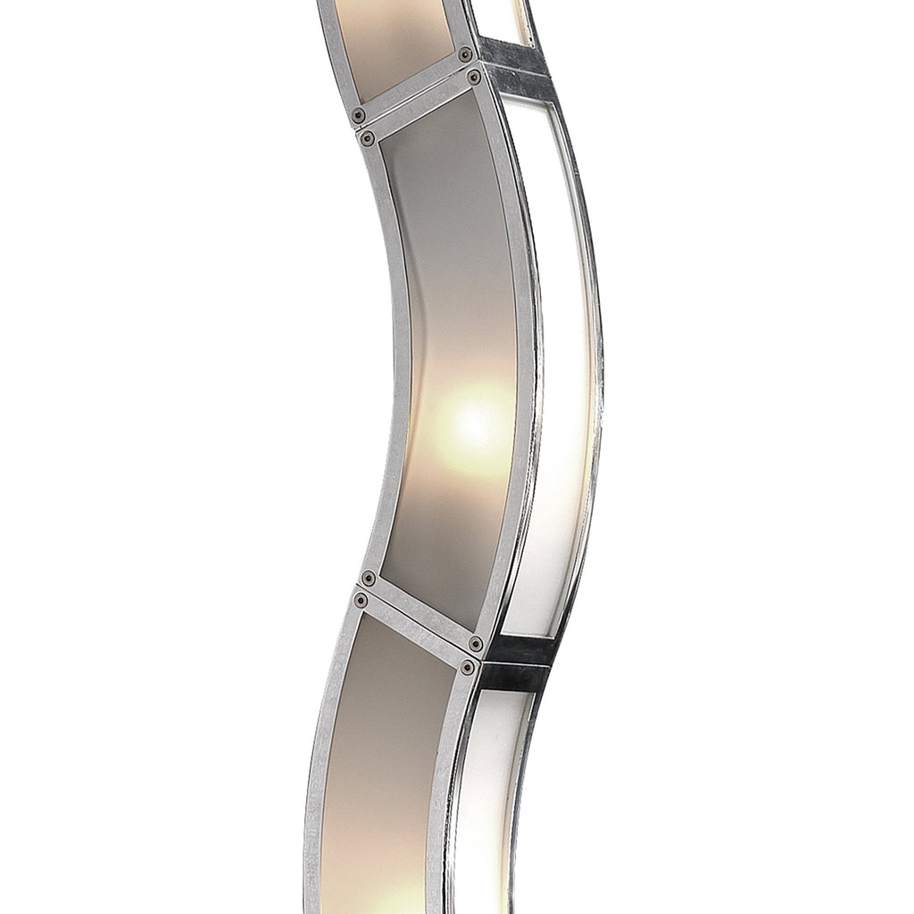 M8392/1 Duna GU10 Floor Lamp 6 Light Polished Chrome/White Acrylic