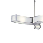 M8391/1 Duna GU10 Pendant 3 Light Polished Chrome/White Acrylic