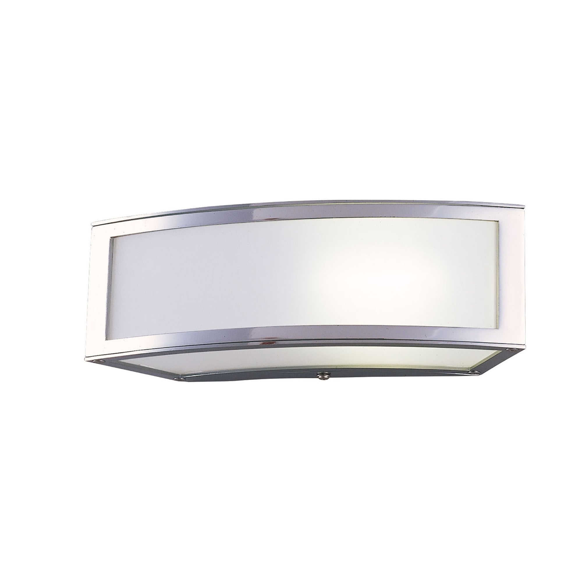 M8393/1 Duna GU10 Wall Lamp 1 Light Polished Chrome/White Acrylic