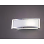 M8393/1 Duna GU10 Wall Lamp 1 Light Polished Chrome/White Acrylic