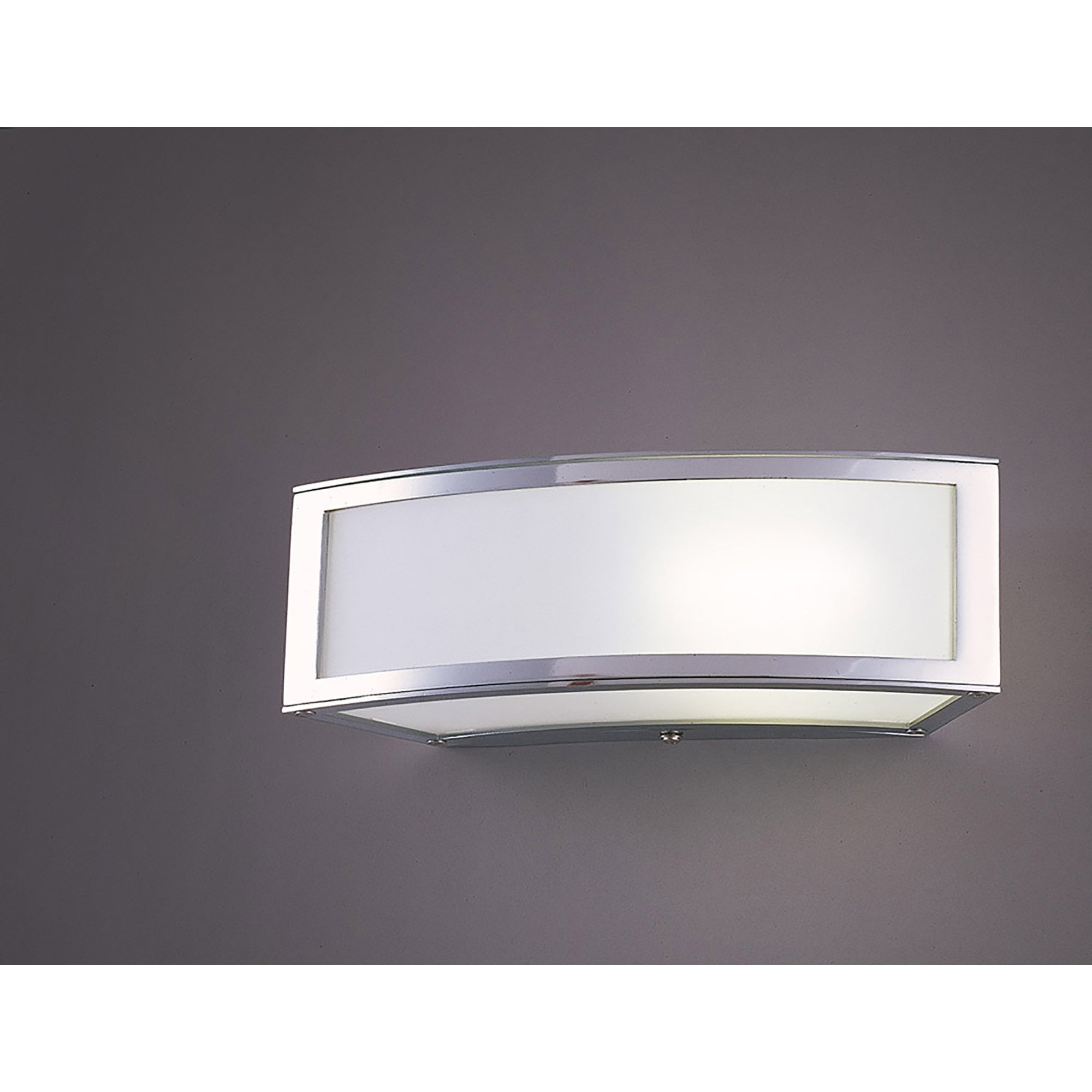 M8393/1 Duna GU10 Wall Lamp 1 Light Polished Chrome/White Acrylic