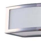 M8393/1 Duna GU10 Wall Lamp 1 Light Polished Chrome/White Acrylic