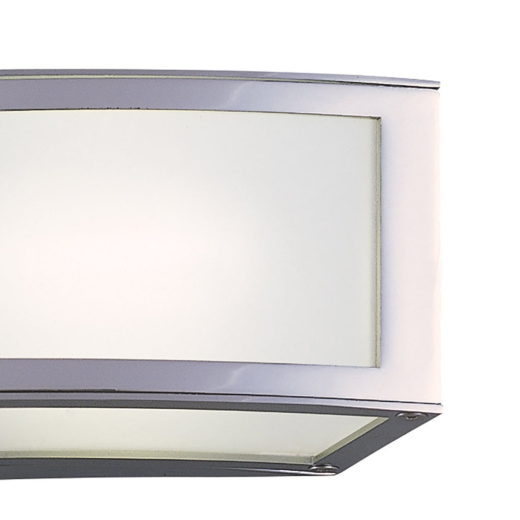 M8393/1 Duna GU10 Wall Lamp 1 Light Polished Chrome/White Acrylic