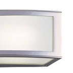 M8393/1 Duna GU10 Wall Lamp 1 Light Polished Chrome/White Acrylic