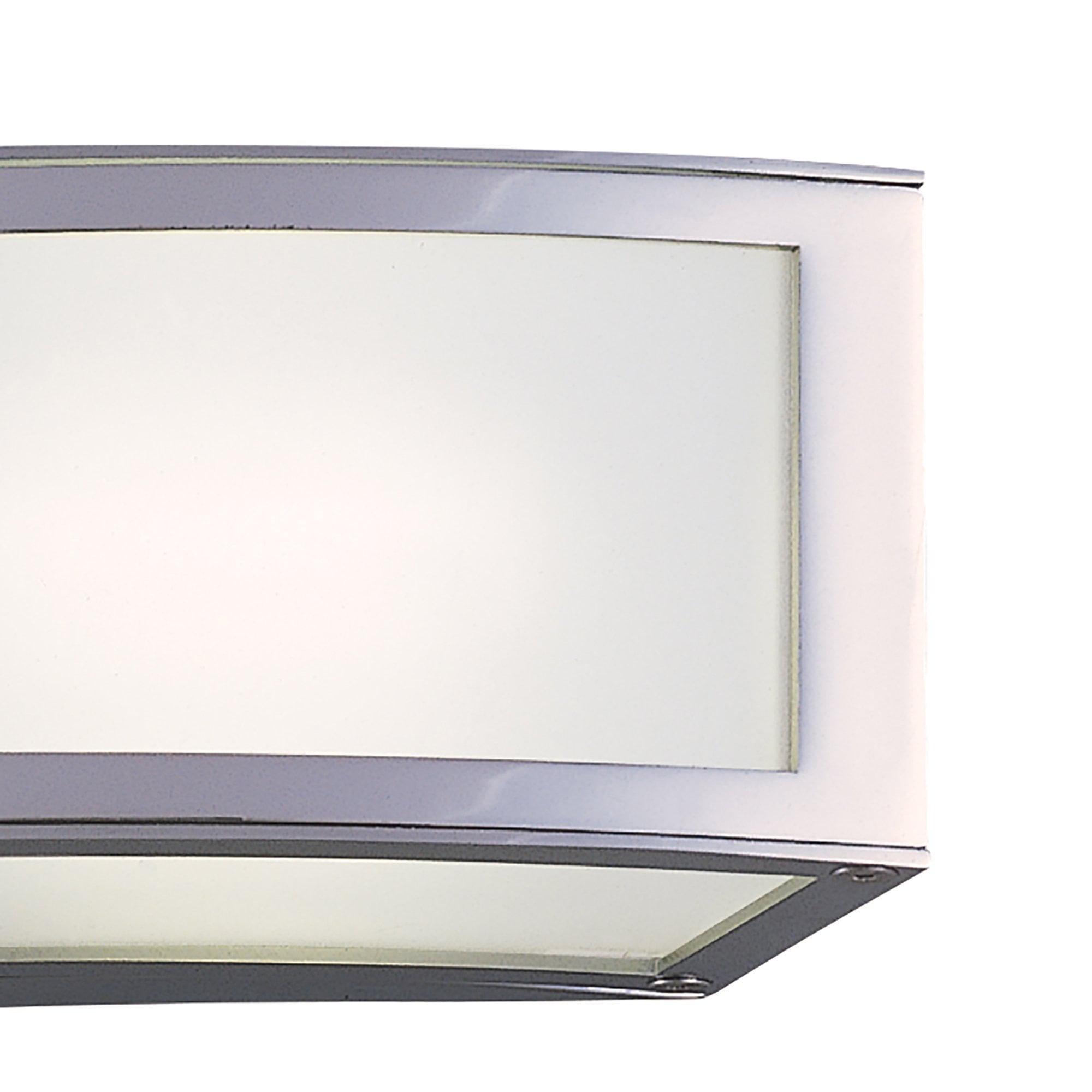 M8393/1 Duna GU10 Wall Lamp 1 Light Polished Chrome/White Acrylic