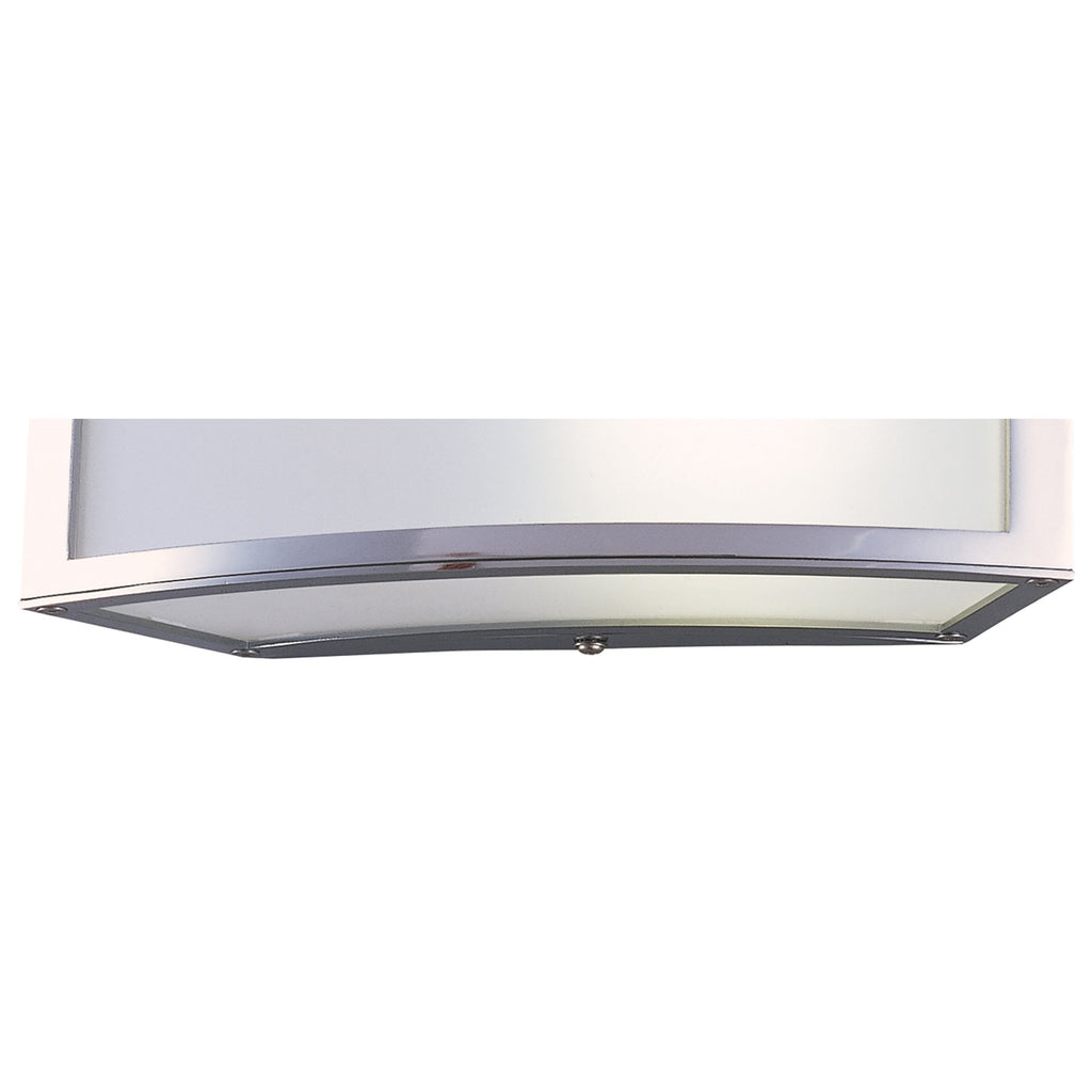 M8393/1 Duna GU10 Wall Lamp 1 Light Polished Chrome/White Acrylic