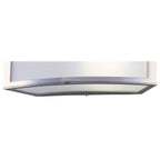 M8393/1 Duna GU10 Wall Lamp 1 Light Polished Chrome/White Acrylic