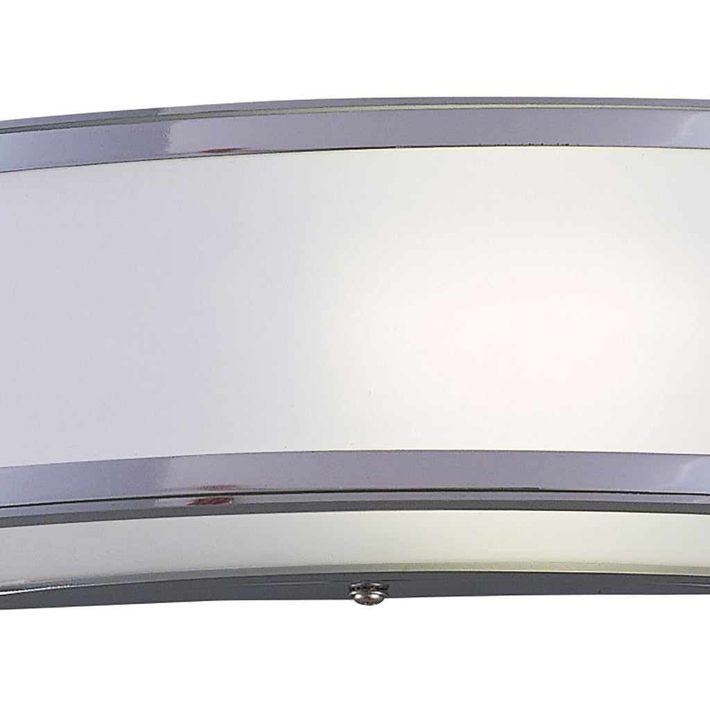 M8393/1 Duna GU10 Wall Lamp 1 Light Polished Chrome/White Acrylic