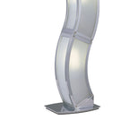 M8396/1 Duna GU10 Table Lamp 2 Light Polished Chrome/White Acrylic