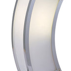 M8395/1 Duna GU10 Table Lamp 1 Light Polished Chrome/White Acrylic