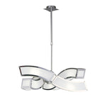 M8389/1 Duna GU10 Pendant 3 Arm 6 Light Polished Chrome/White Acrylic